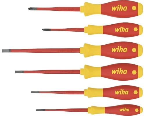 WIHA Schroevendraaierset SoftFinish Electric SlimFix, 6-delig 3 WIHA Schroevendraaierset SoftFinish Electric SlimFix, 6-delig