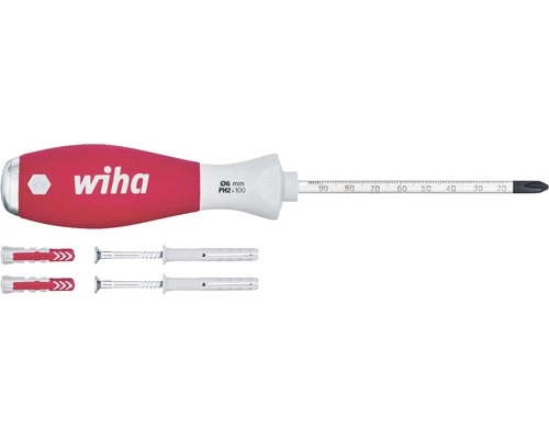 WIHA Plugschroevendraaierset SoftFinish PH Met Pluggen, 5-delig 3 WIHA Plugschroevendraaierset SoftFinish PH Met Pluggen, 5-delig