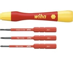 WIHA Fijnschroevendraaierset PicoFinish SlimVario Electric, 4-delig