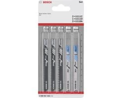 BOSCH Decoupeerzaagbladset Basic For Wood And Metal, 5-delig