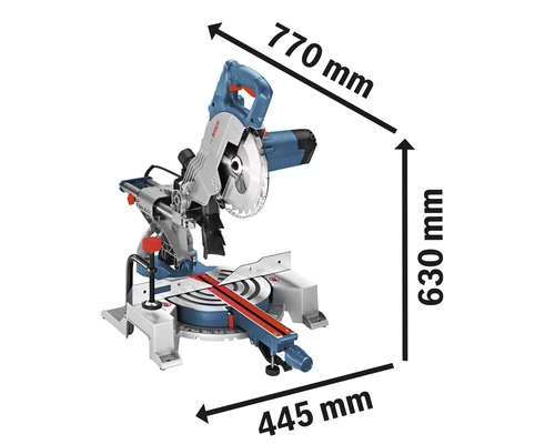BOSCH Professional Afkortzaag GCM 80 SJ (incl. 2 Zaagbladen) 4 BOSCH Professional Afkortzaag GCM 80 SJ (incl. 2 Zaagbladen) - Afbeelding 2