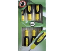 WIHA Set Schroevendraaiers, Sleuf/Phillips 6-delig