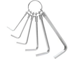 WGB Stiftsleutelset Binnenzeskant DIN 2936 Op Ring 6-delig