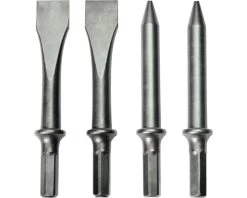 STANLEY Beitelset Voor Persluchtgereedschap, 4-delig