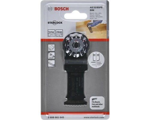 BOSCH Invalzaagblad Starlock AIZ 32 BSPB Bimetaal Voor Hardhout, 32x50 Mm 4 BOSCH Invalzaagblad Starlock AIZ 32 BSPB Bimetaal Voor Hardhout, 32x50 Mm - Afbeelding 2