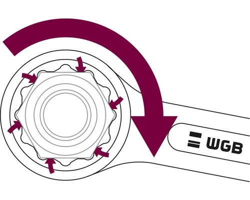 WGB Ringsteeksleutel-set 8-delig 4 WGB Ringsteeksleutel-set 8-delig - Afbeelding 2